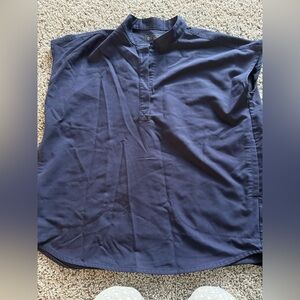 Figs Mandala Navy Top